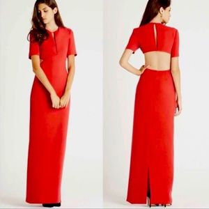 BCBGeneration Red Open Back Gown / Maxi dress 0 new without tags
